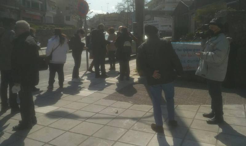 Διαμαρτυρία για τις αυξήσεις στο ρεύμα πραγματοποίησε το Σωματείο Συνταξιούχων ΙΚΑ Βέροιας