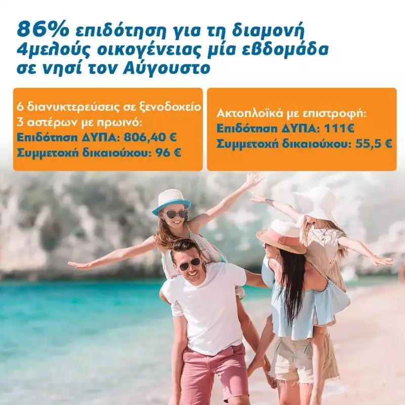 Στις 15 Ιουνίου ξεκινούν οι αιτήσεις για το πρόγραμμα Κοινωνικού Τουρισμού της ΔΥΠΑ 2022-2023