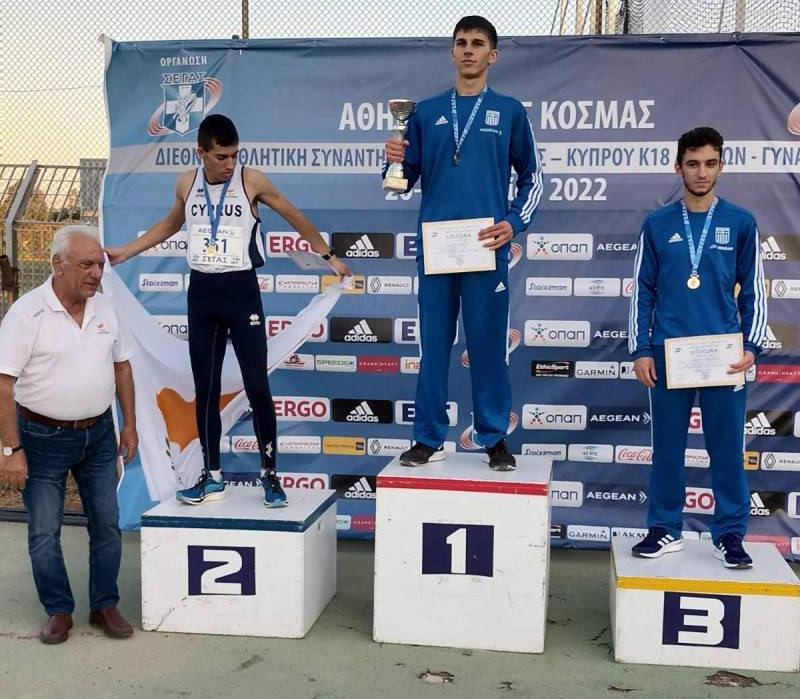 Χρυσό μετάλλιο σε διεθνή συνάντηση στίβου ο Αθανασάκης
