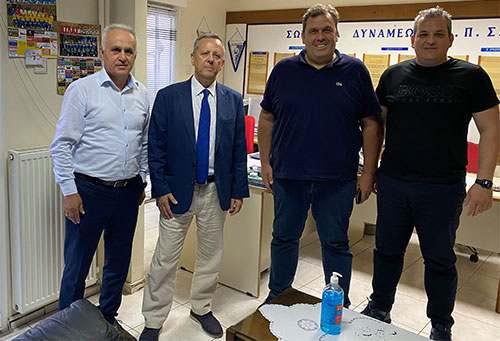 Ο πρόεδρος της ΕΠΟ στα γραφεία της ΕΠΣ Ημαθίας