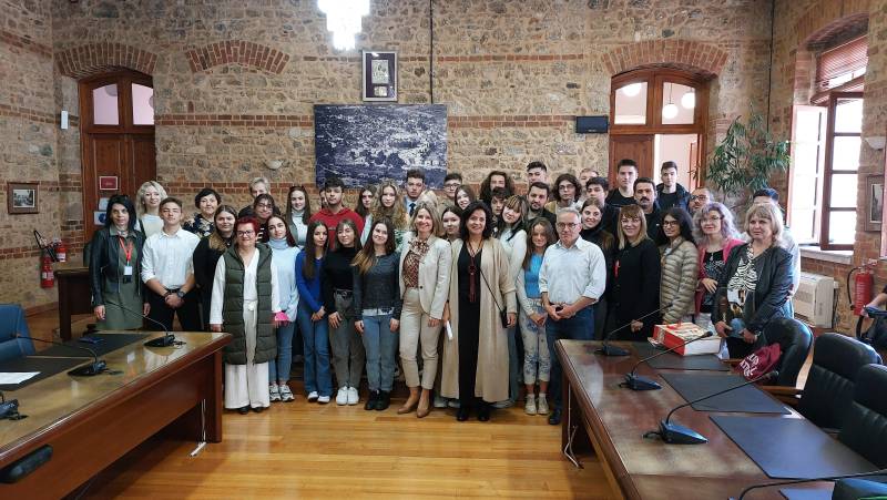 Οι μαθητές του Προγράμματος ERASMUS + “Drinking Europe’s Water” στο Δημαρχείο Βέροιας