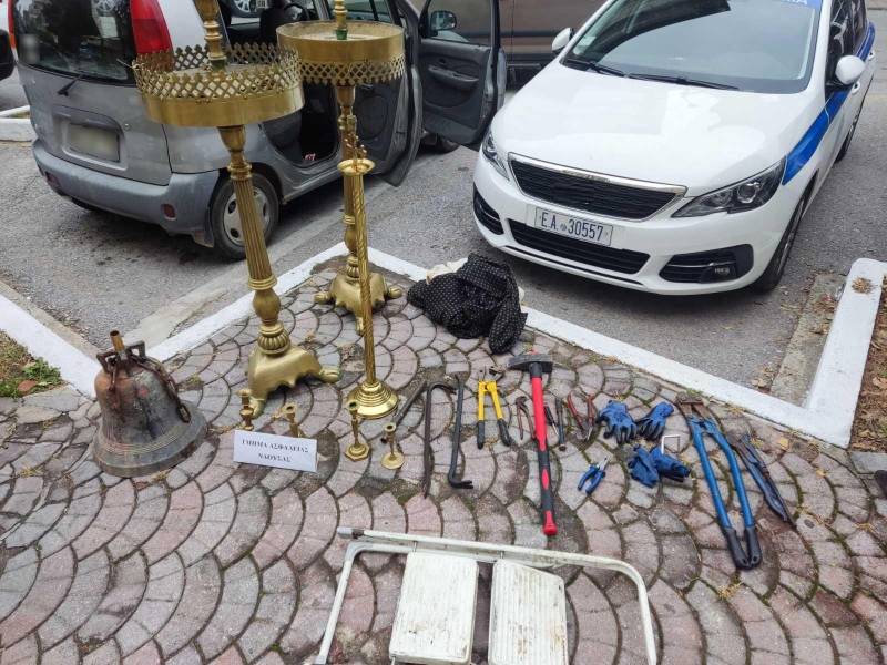 Συνελήφθησαν 2 άτομα για διαρρήξεις σε εκκλησίες