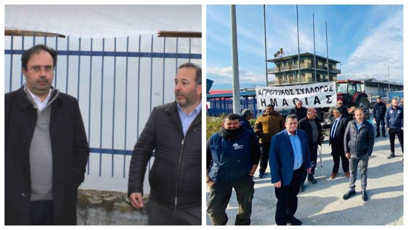 Τους αγρότες στο “μπλόκο” Μακροχωρίου επισκέφτηκαν Καλαϊτζίδης και Βοργιαζίδης