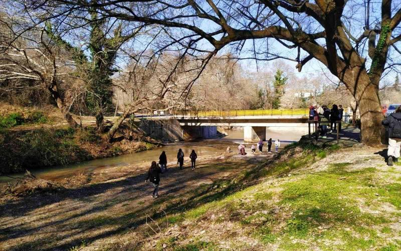 Μαθητική επίσκεψη στις όχθες του Τριποτάμου