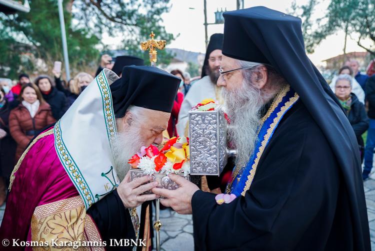 Υποδοχή της Τιμίας Κάρας του Οσίου Δαβίδ στην Άμμο