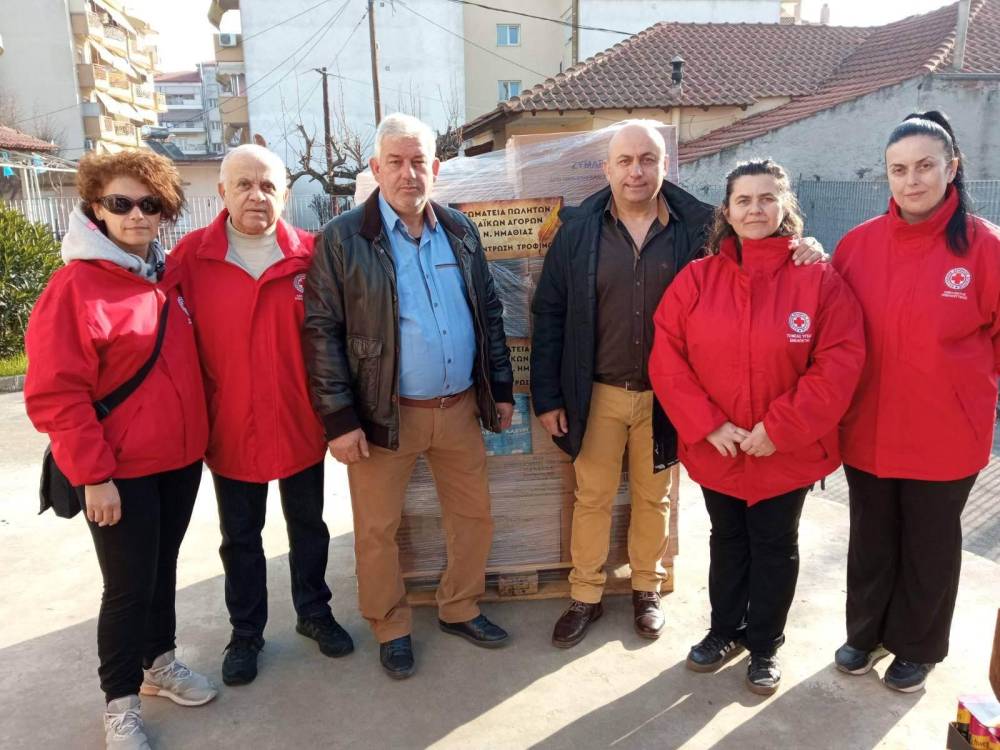 Ανθρωπιστική βοήθεια στους σεισμόπληκτους Τουρκίας – Συρίας έστειλαν οι Πωλητές Λαϊκών Αγορών Ημαθίας