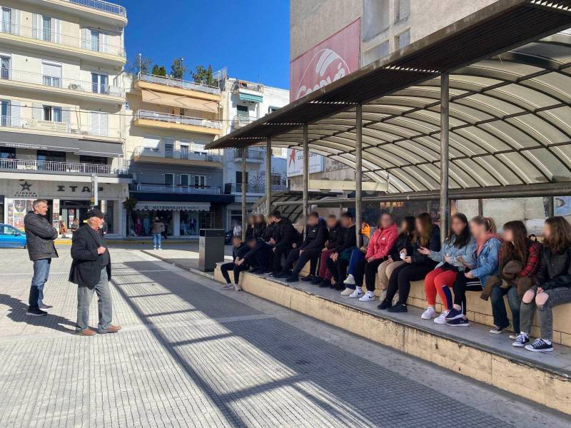 Στο πρόγραμμα «Γνωρίζω την πόλη μου, περπατώντας» μαθητές του 1ου ΓΕΛ Βέροιας