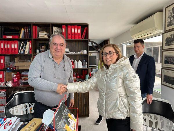 Πρώτη προεκλογική επίσκεψη για την Στέλλα Αραμπατζή