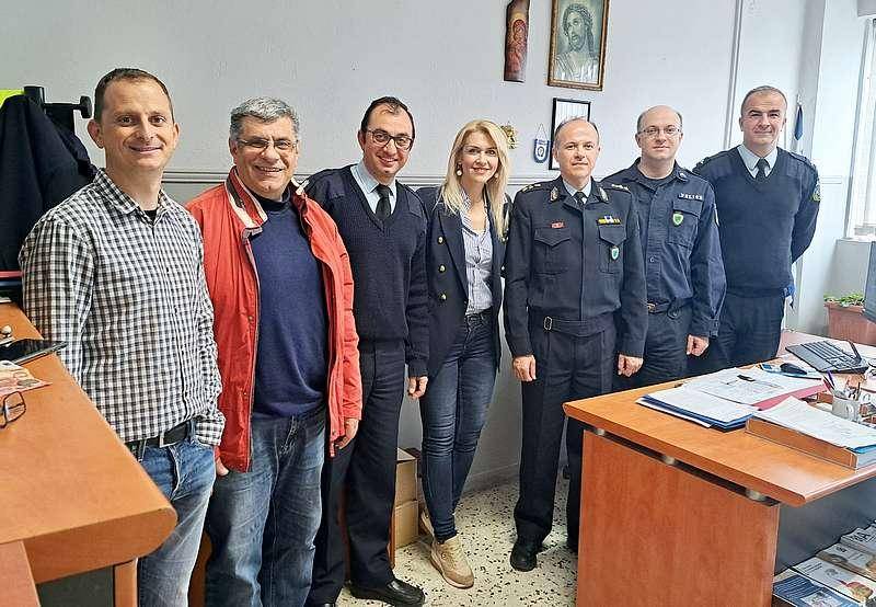 Σε κλίμα συγκίνησης η επίσκεψη στο Α.Τ. Νάουσας για τη Λίνα Τουπεκτσή