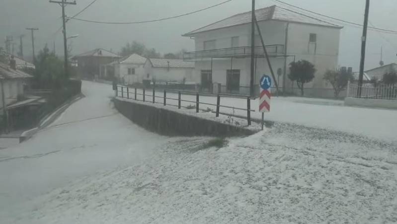 Αναγγελία για ζημιές από χαλάζι στον δήμο Βέροιας