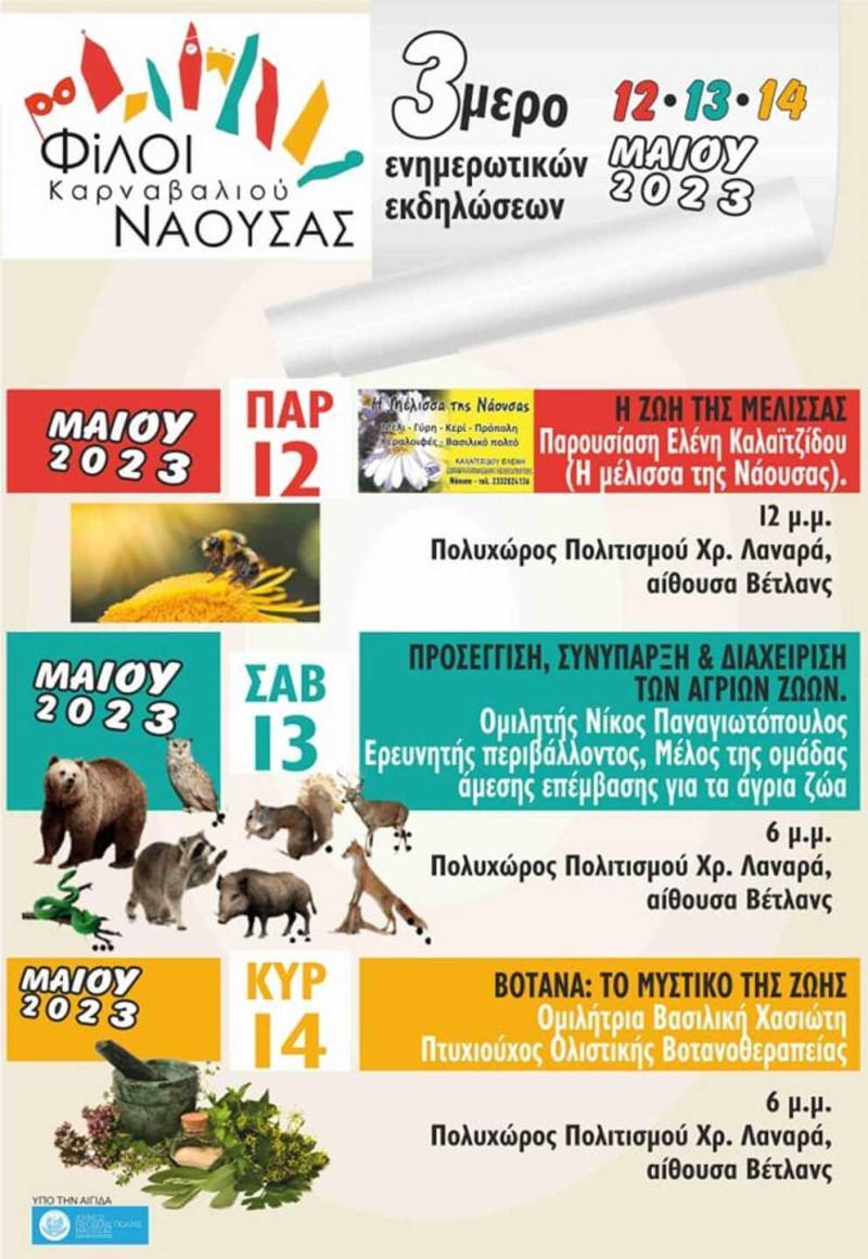 Τριήμερο περιβαλλοντικών δράσεων στη Νάουσα από τους Φίλους του Καρναβαλιού
