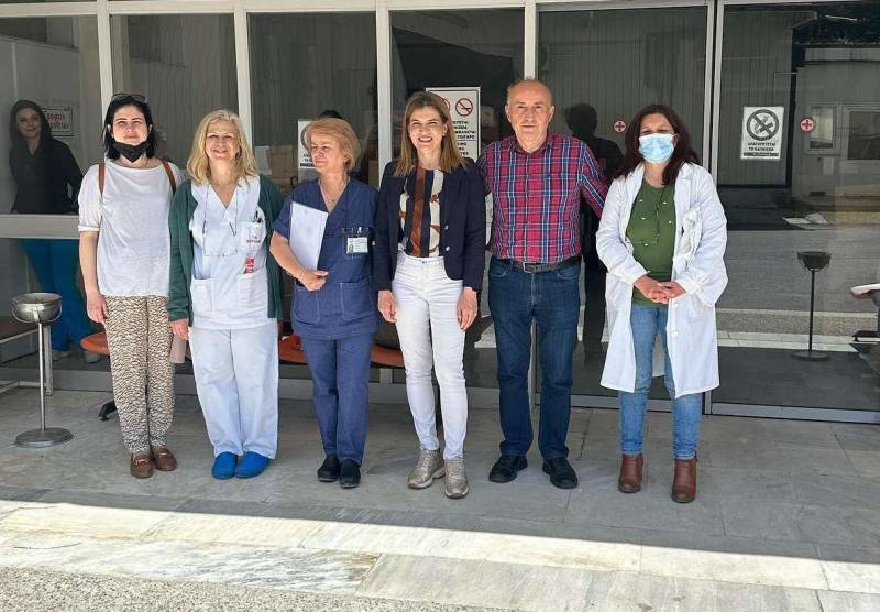Το Νοσοκομείο Βέροιας επισκέφτηκε η Φανή Γιωτάκη