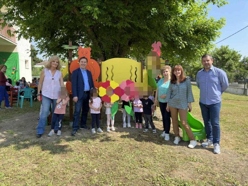 Εγκατάσταση νέας παιδικής χαράς στον Παιδκκό Σταθμό Άνω Ζερβοχωρίου
