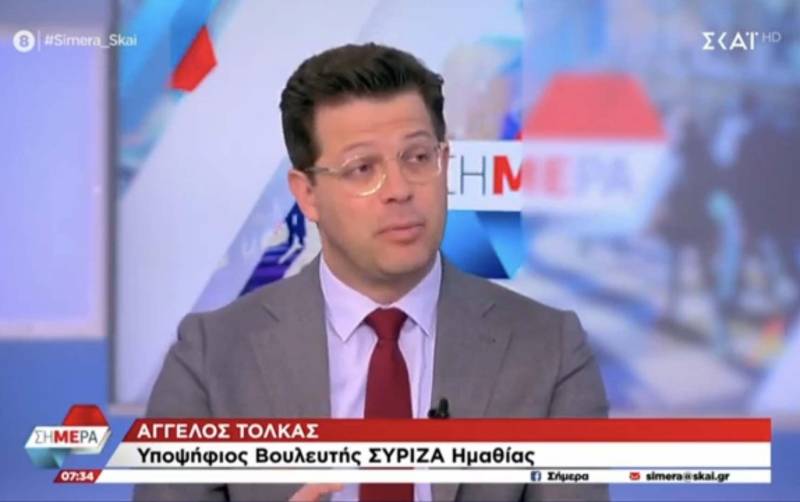 Συνέντευξη του πρώην βουλευτή Ημαθίας του ΣΥΡΙΖΑ-ΠΣ, Άγγελου Τόλκα στον «ΣΚΑΪ» και την εκπομπή «ΣΗΜΕΡΑ»