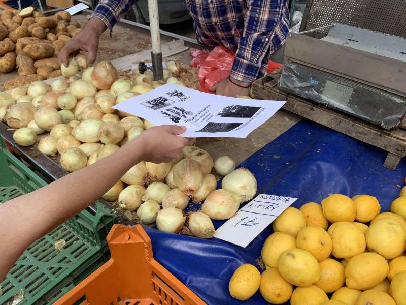 Φυλλάδιο για τον Τριπόταμο μοίρασαν στην λαϊκή αγορά μαθητές δημοτικού