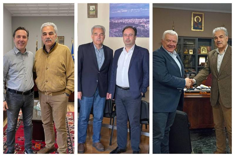 Με τους τρεις δημάρχους συναντήθηκε ο υποψήφιος βουλευτής Πέτρος Τσαπαρόπουλος