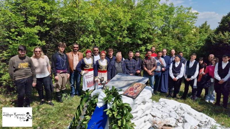 Πραγματοποιήθηκε το ετήσιο καθιερωμένο μνημόσυνο για τη μάχη της Χοντροσούγκλας από τον Ιππικό όμιλο Νάουσας και τον Σύλλογο Κρητικών