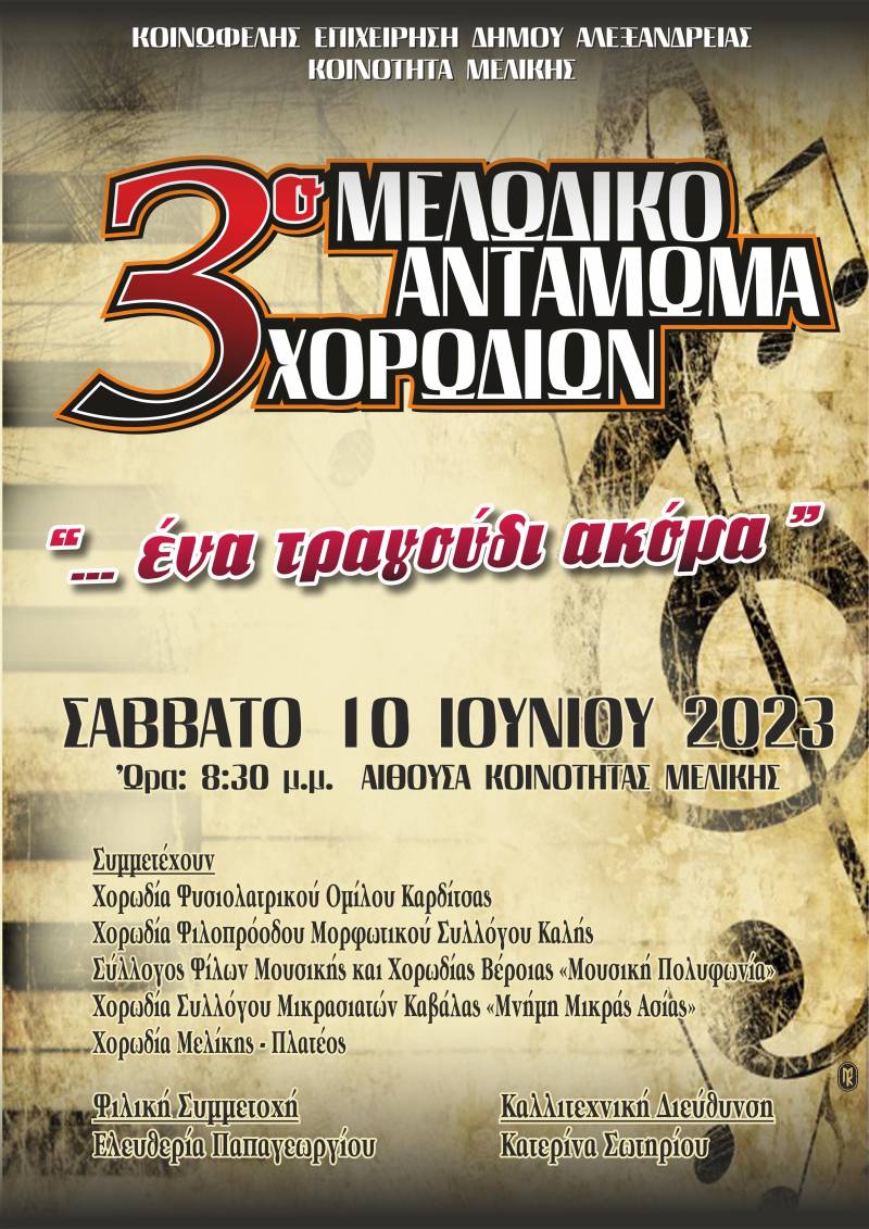 Μελωδικό αντάμωμα χορωδιών στην Μελίκη
