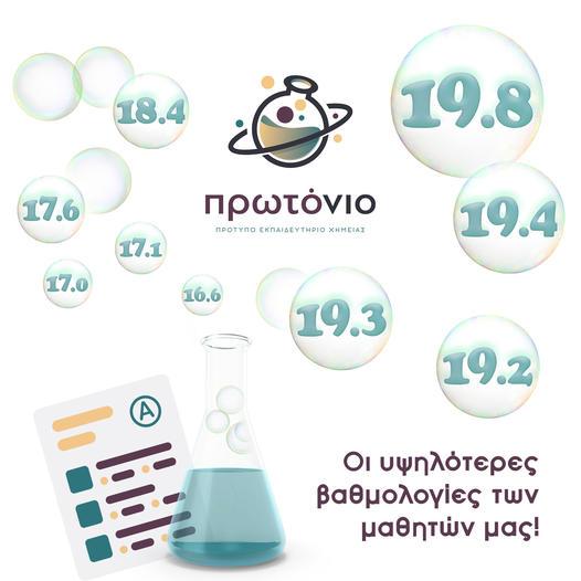 Το “Πρωτόνιο” συγχαίρει τους μαθητές για τις υψηλές βαθμολογίες στις Πανελλήνιες