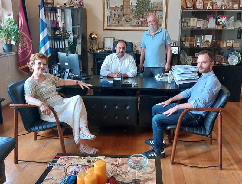 Τον συνθέτη Γιώργο – Ξάνθιππο Τροχόπουλο υποδέχθηκε ο Δήμαρχος Βέροιας