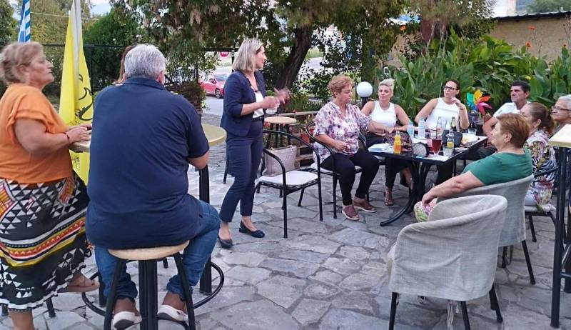 Εντυπωσιακές συγκεντρώσεις για την Συρμούλα Τζήμα-Τόπη στα χωριά της Ημαθίας