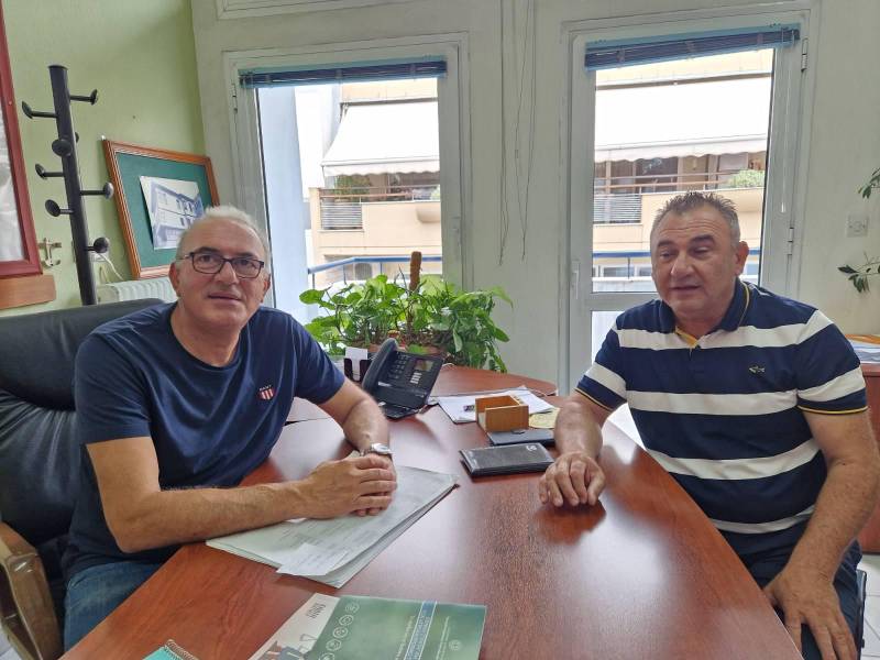 Συνάντηση Αντιδημάρχου Αγροτικής Ανάπτυξης με τον πρόεδρο του Αγροτικού Συλλόγου Βέροιας
