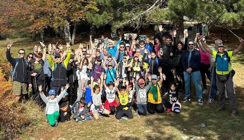 Οικογενειακή πεζοπορία από τον Κένταυρο