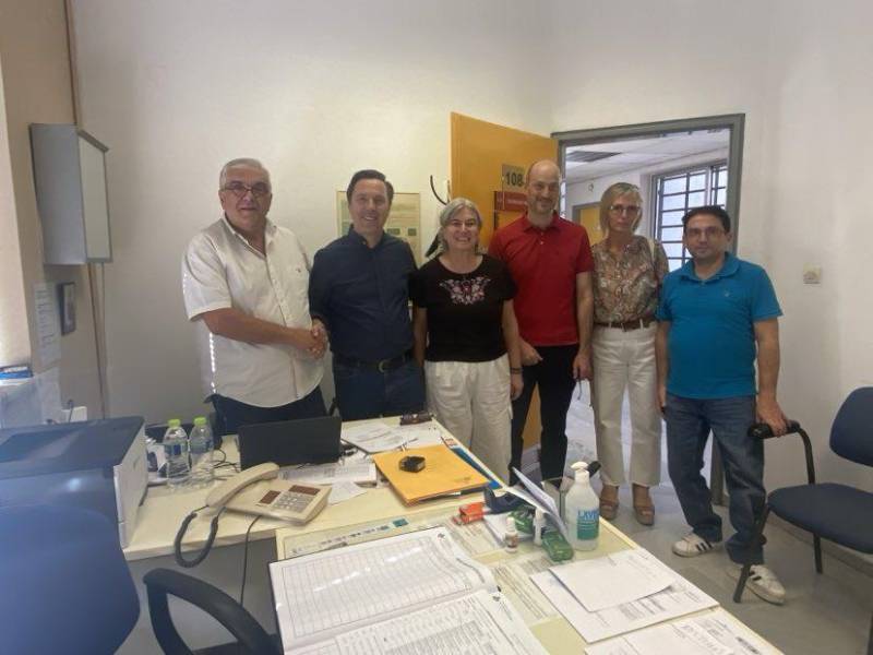Επίσκεψη Νικόλα Καρανικόλα στο Κέντρο Υγείας Νάουσας