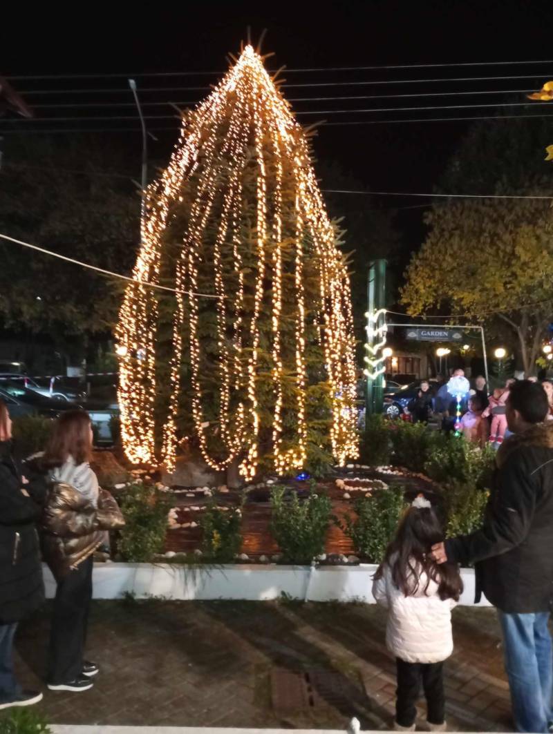 Άναψε το Χριστουγεννιάτικο δένδρο στον Άγιο Γεώργιο