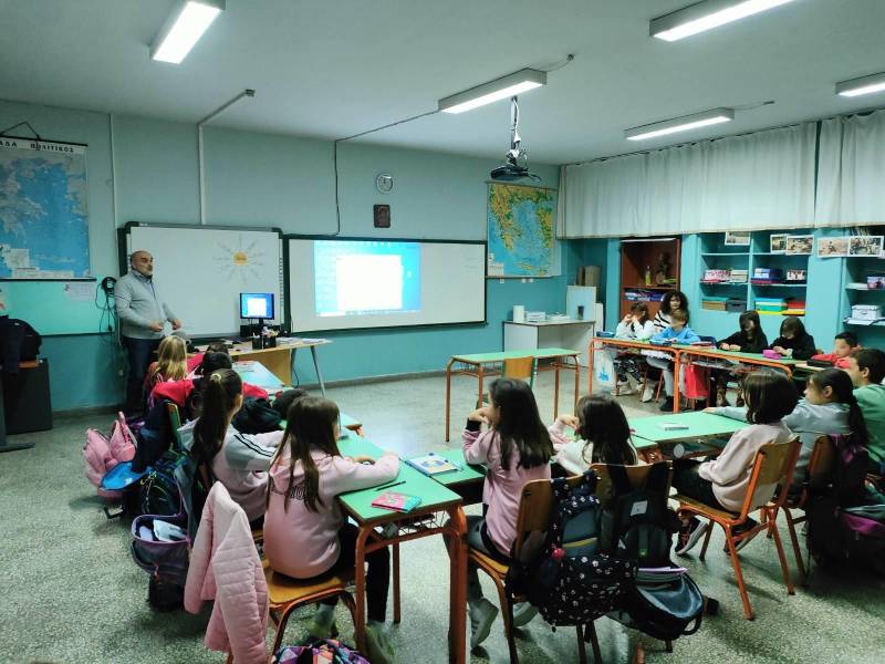 Συνάντηση της ΔΕΥΑΒ με τους μαθητές και τους δασκάλους του 9ου Δημοτικού Σχολείου
