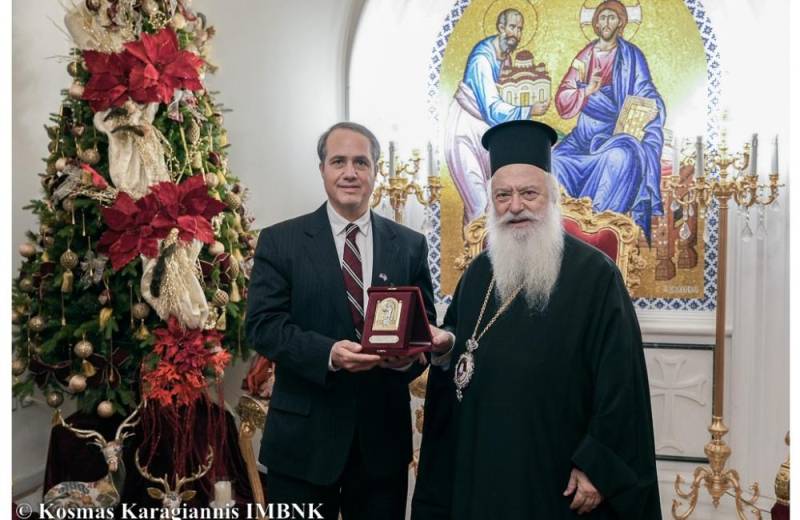 Επίσκεψη του γενικού προξένου των ΗΠΑ στον Μητροπολίτη