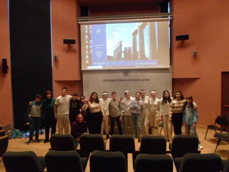 Το Γυμνάσιο Βεργίνας πραγματοποίησε δράση στο Πολυκεντρικό Μουσείο Αιγών