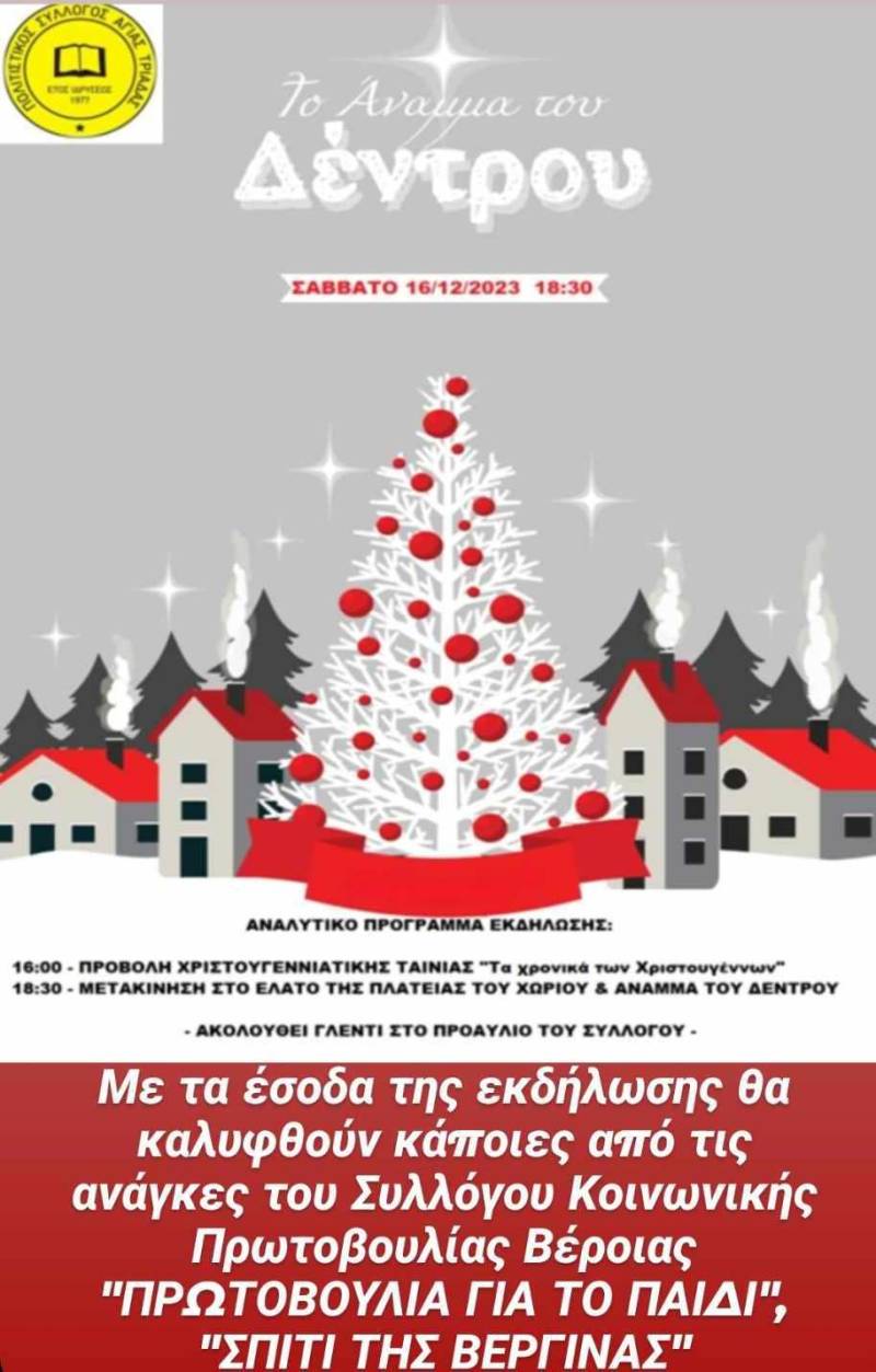Συγκέντρωση τροφίμων & άλλων ειδών για την Μ.Α.μ.Α. στην Αγία Τριάδα