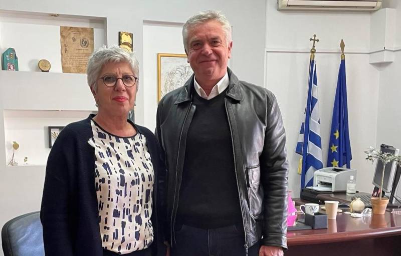 Συνάντηση της Ευθυμίας Γώτη με τον Αντιδήμαρχο Παιδείας Νάουσας