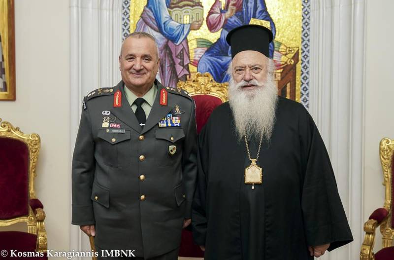 Ο νέος Διοικητής της Ι Μεραρχίας Πεζικού στον Μητροπολίτη