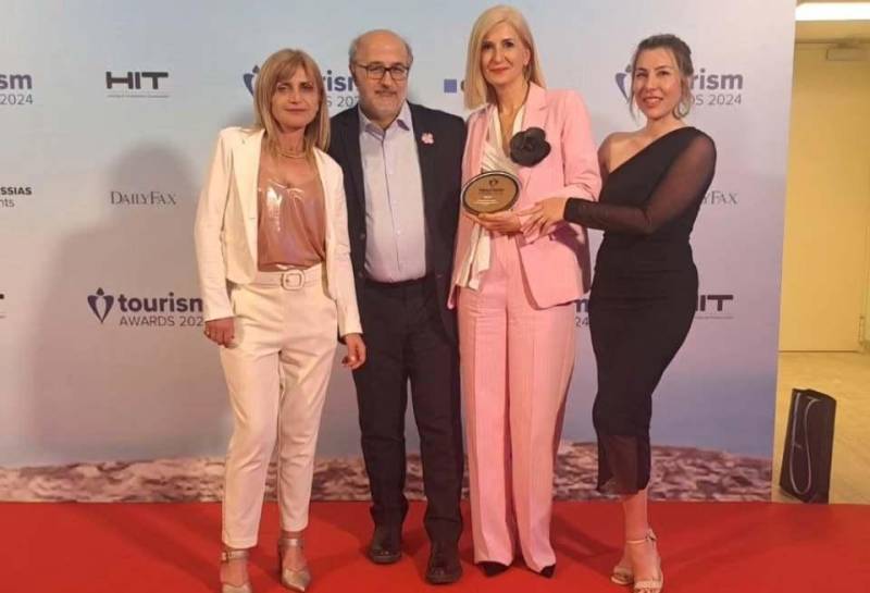 Συγχαρητήρια επιστολή Τσιπουρίδου σε ΤΟΒ για το χρυσό στα «Tourism Awards 2024»