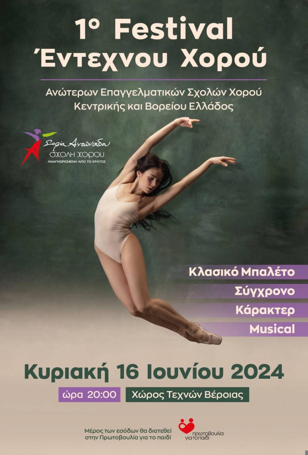 Στις 16 Ιουνίου το 1o Festival Έντεχνου Χορού στη Βέροια