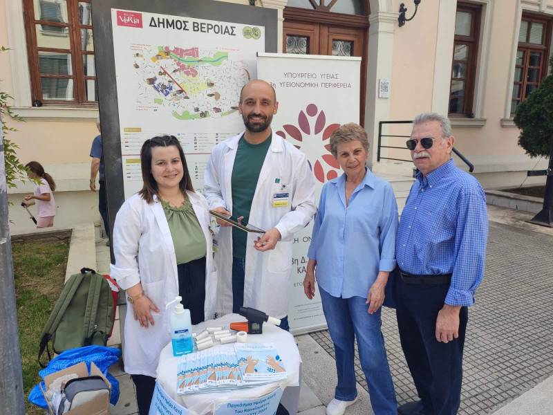Δράση για τις επιπτώσεις του καπνίσματος πραγματοποίησε η 8η ΤΟΜΥ Βέροιας