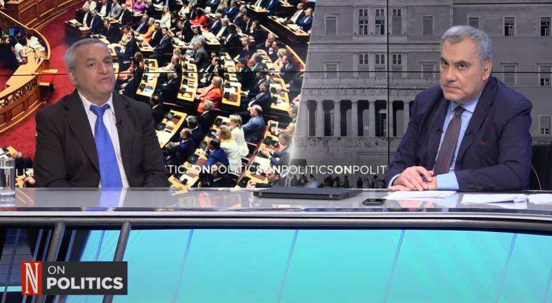 Ο υποψήφιος ευρωβουλευτής με τη ΝΙΚΗ, Γεώργιος Ανθρακεύς στο κανάλι της «Ν»