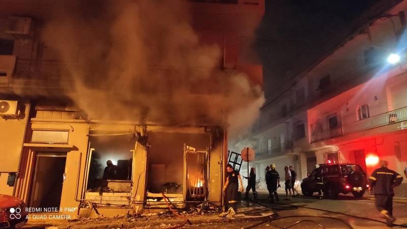 Κάηκε μίνι μάρκετ στη Νάουσα