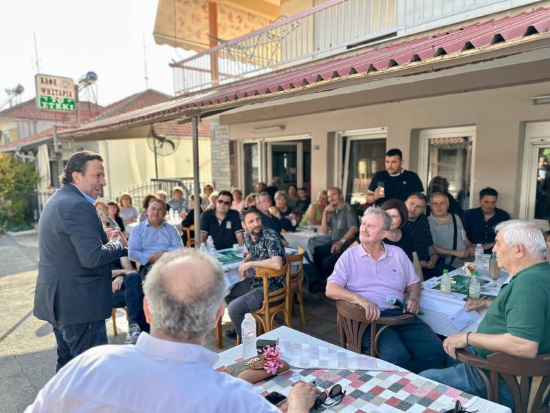 Ομιλία στην Συκιά πραγματοποίησε ο βουλευτής Κιλκίς του ΠΑΣΟΚ Στέφανος Παραστατίδης