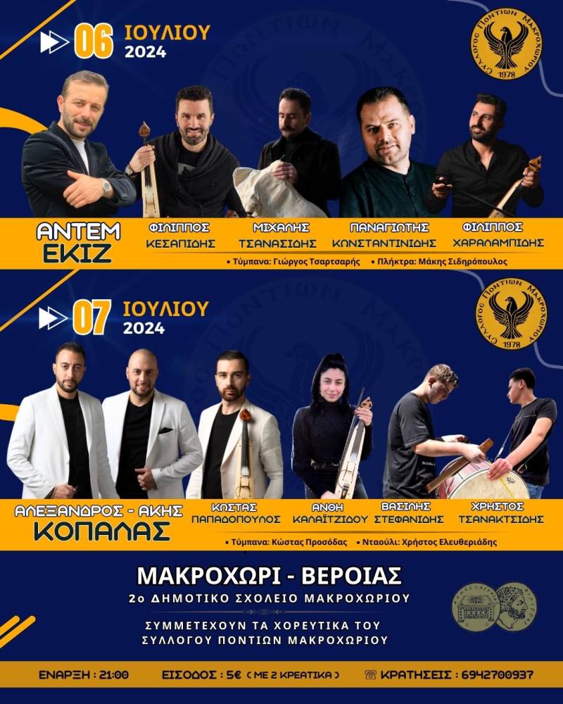 Ο Αντέμ Εκίζ και οι Αφοι Κοπαλά στο Μακροχώρι