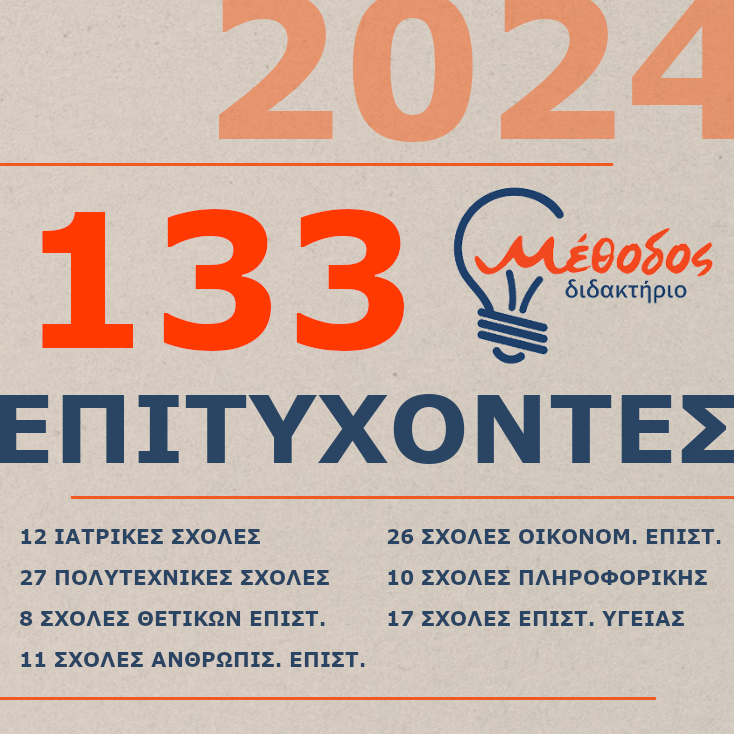 Οι επιτυχίες του διδακτηρίου Μέθοδος
