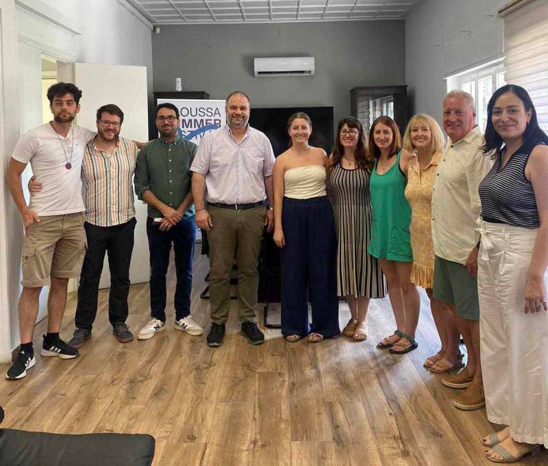 Εθιμοτυπική συνάντηση του Δημάρχου Νάουσας με τον δισέγγονο του Μακεδονομάχου Αντώνη Μίγγα