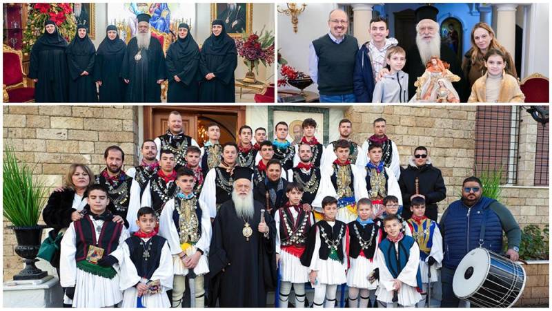 Πρωτοχρονιάτικα κάλαντα και ευχές δέχθηκε ο Μητροπολίτης