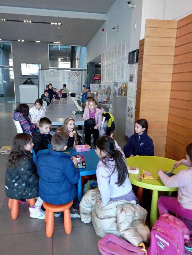Το Δημοτικό Σχολείο Αγίας Βαρβάρας στο Ολυμπιακό Μουσείο