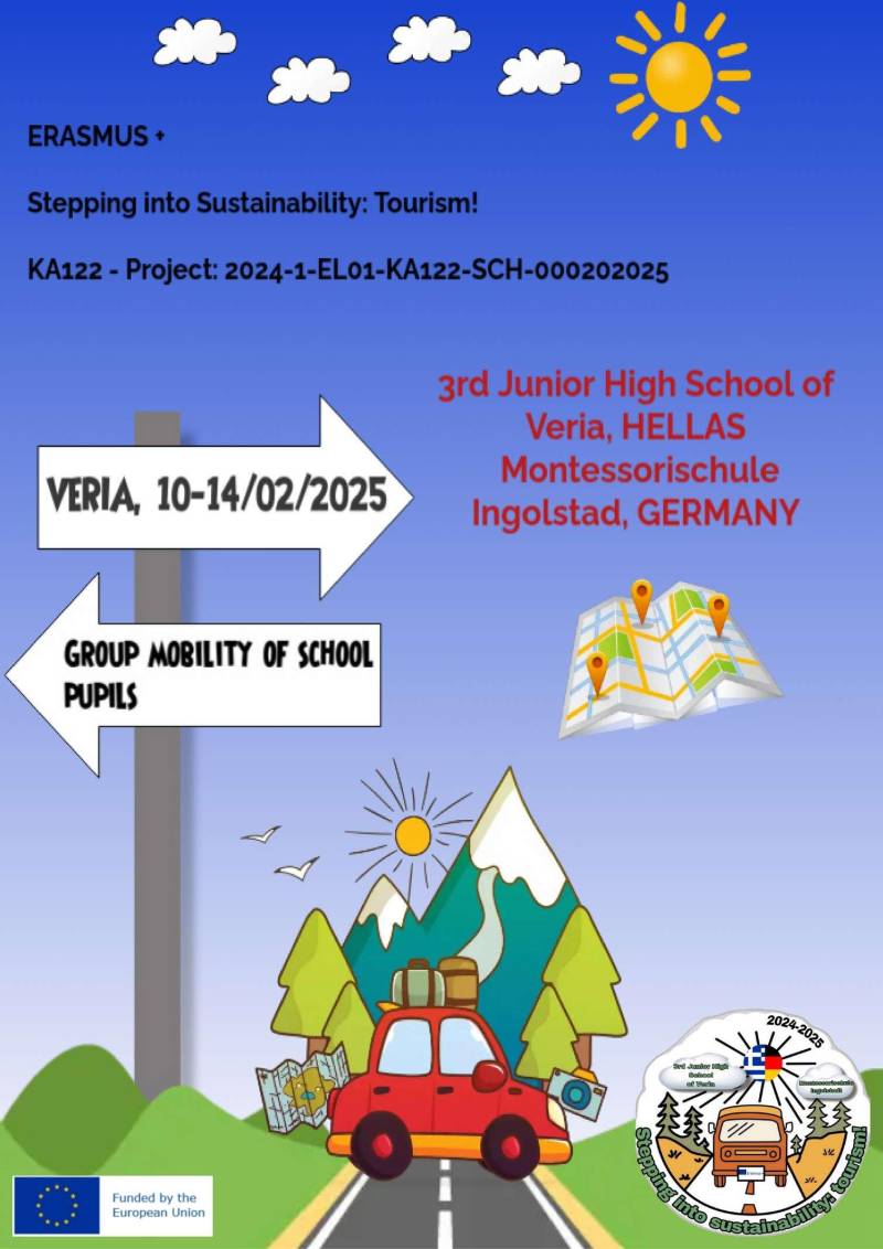 Το 3ο Γυμνάσιο Βέροιας υποδέχθηκε το Montessori Schule Ingolstadt μέσω του Erasmus+