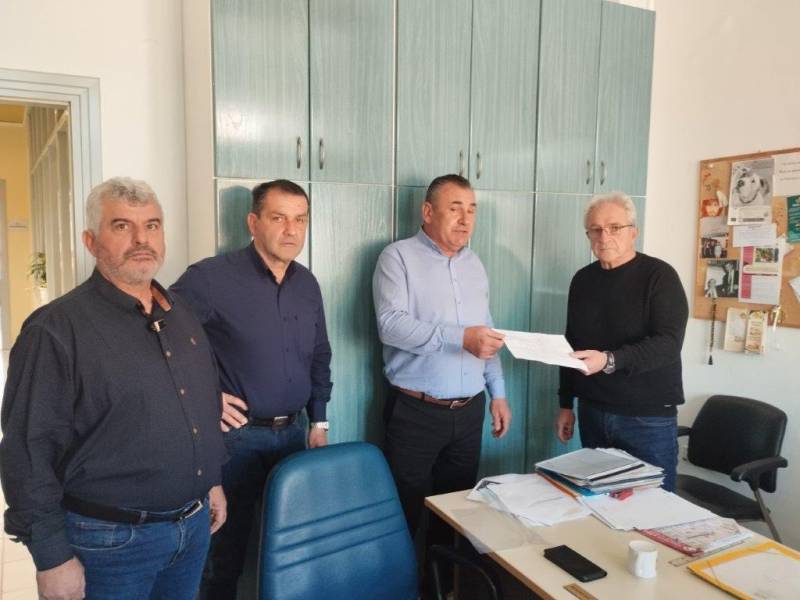 Υπόμνημα με τα αιτήματα του αγροτικού κόσμου στον Αντιδήμαρχο Αγρ. Ανάπτυξης Βέροιας