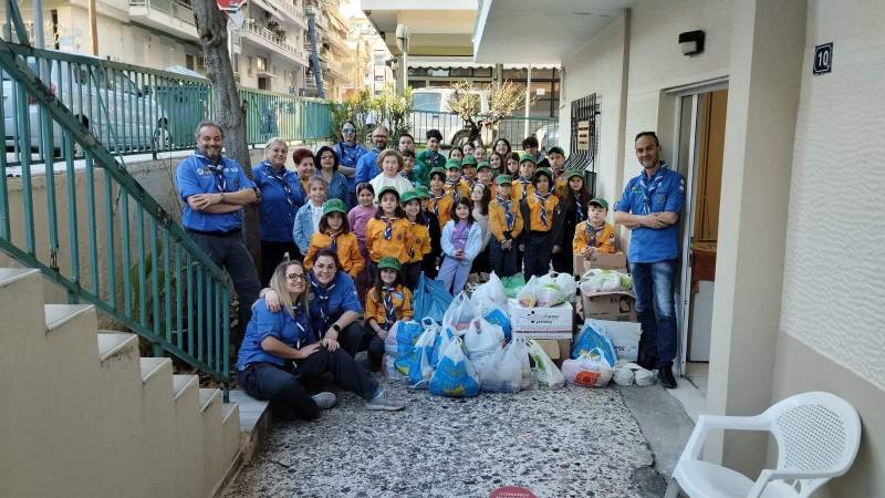 Μήνυμα Αγάπης και Αλληλεγγύης από τους Προσκόπους και την Φιλόπτωχο Κυριών Βέροιας
