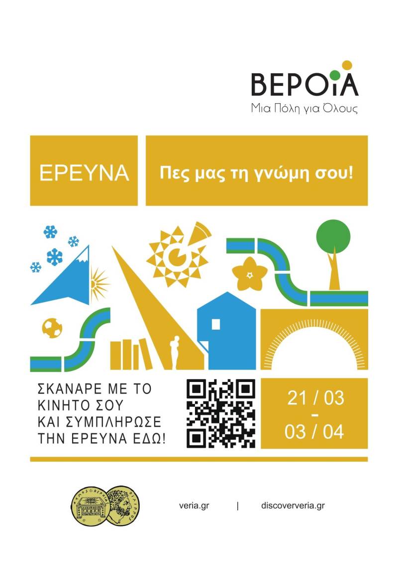Ξεκινά η έρευνα “Βέροια: μια Πόλη για Όλους”